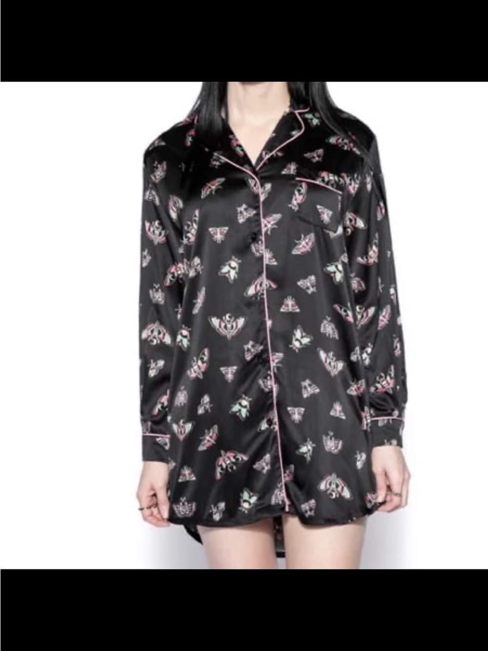 Blackcraft Cult Pastel Death Moth Silky Pajama Dress, 3X/4X - Never Worn